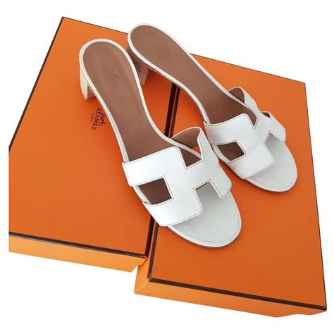 fake hermes white sandals - Hermes copy sandals.